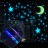 Ночной светильник светодиодный проектор звезды и луны