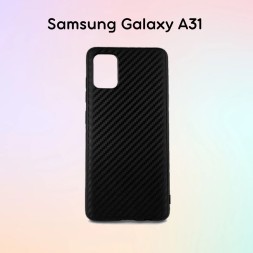 Чехол с имитацией карбона для Samsung Galaxy A31