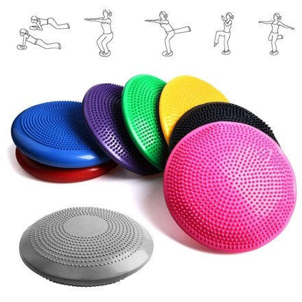 Надувной балансировочный диск для йоги и массажа. воблер