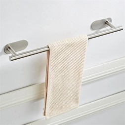 Самоклеящаяся держатель для полотенец в ванную, кухню, бумажный держатель для полотенец 40 см, серебряный