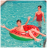 Пляжный, бассейный надувной круг для плавания Красный Арбуз Watermelon - 70 см
