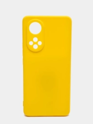 Чехол силиконовый для Huawei Honor 50 c защитой камеры, жёлтый