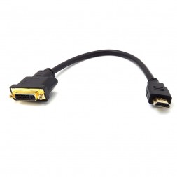 Кабель HDMI-DVI-D мама 30см