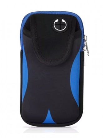 Спортивная сумка для телефона на руку, синяя