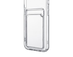 Чехол силиконовый с кармашком для Realme C30, прозрачный