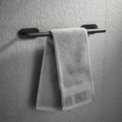 Самоклеящаяся держатель для полотенец в ванную, кухню, бумажный держатель для полотенец 40 см, черный