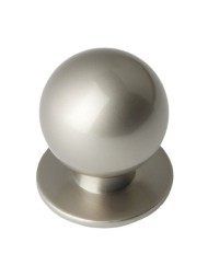 Ручка кнопка маленькая 2.5 см для шкафчиков и тумбочек никель - 4шт