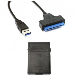 Переходник SATA на USB 3.0 для чтения жестких дисков с корпусом для SATA и HDD 2.5