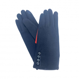 Женские перчатки, темно-синие