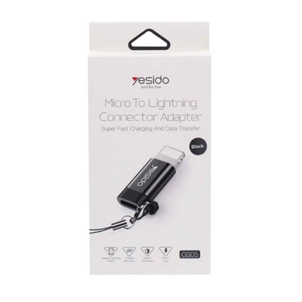 Переходник Micro USB - Lightning Yesido GS05