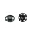 Кнопки пришивные металлические черные 0.6мм - 48шт