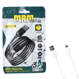 Кабель USB MRM MX14 Lightning 1200mm (White)