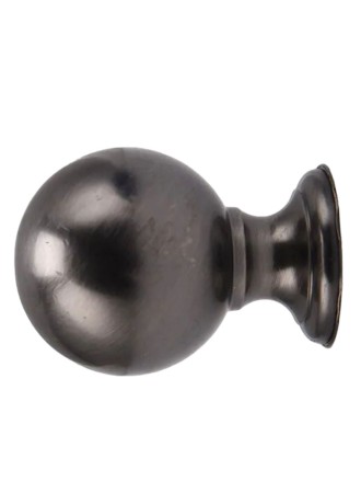 Ручка кнопка маленькая 2.5 см для шкафчиков и тумбочек черный - 4шт