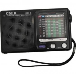 Портативный радиоприемник KK-9 FM76-108Mhz, черный