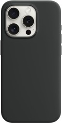 Чехол мягкий для iPhone 15 Pro Max, черный