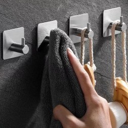 Крючок универсальный самоклеящиеся для ванны комнаты спальни - 4 шт