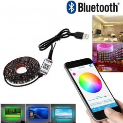 Bluetooth светодиодная лента RGB USB - 2 метра с синхронизаций под внешние звуки