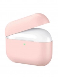 Чехол силиконовый для Apple AirPods Pro, нежно-розовый