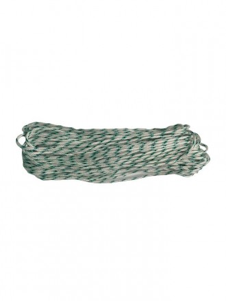 Полипропиленовый плетеный шнур 20м, Диаметр 6 мм, салатовый