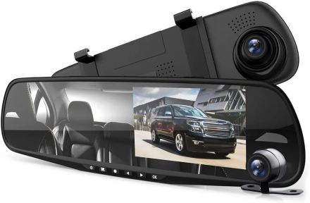 Зеркало видеорегистратор Vehicle Blackbox DVR Full HD с двумя камерами