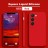 Чехол бархатный Silicone Cover для Samsung Galaxy S24, красный