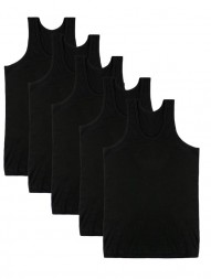 Комплект мужских маек из 5шт. Разные размеры(48-56), черные