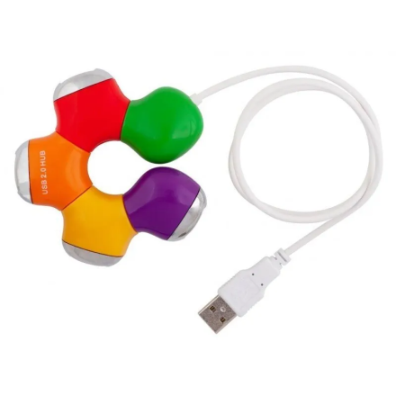 Разветвитель Hub USB 2.0 на 4 выхода - цветок