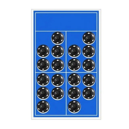 Кнопки пришивные металлические черные 15мм - 40шт