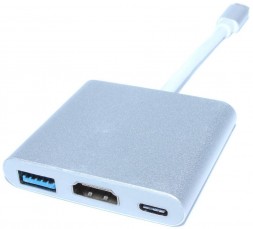 Переходник (хаб) USB 3.1 Type C на USB 3.0 / HDMI / Type C &quot;мама&quot;