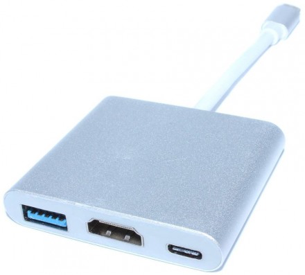 Переходник (хаб) USB 3.1 Type C на USB 3.0 / HDMI / Type C &quot;мама&quot;