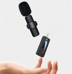 Петличный микрофон K35, беспроводной петличный микрофон 3,5 мм с автоматическим шумоподавлением, для короткого видео и радио