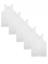 Комплект мужских маек из 5шт. Разные размеры(48-56), белые