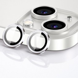 Защитное стекло линзы для камеры iPhone 14, серебряный
