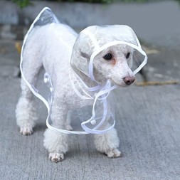 Плащ дождевик для собак прозрачный (XL)