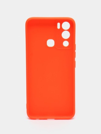 Чехол силиконовый для Infinix Hot 12i, оранжевый