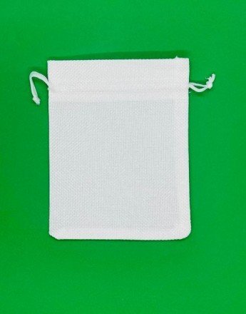 Сувенирный/подарочный/таро мешочек 15x12см - 5 шт в наборе, белый