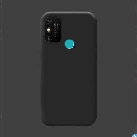 Чехол бархатный Silicone для Huawei Honor 9A, черный