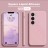 Чехол бархатный Silicone Cover для Samsung Galaxy S24, розовый