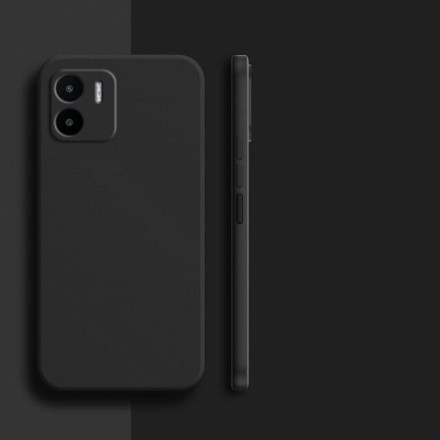 Чехол бархатный Silicone Cover для Xiaomi Redmi A1 Plus, черный