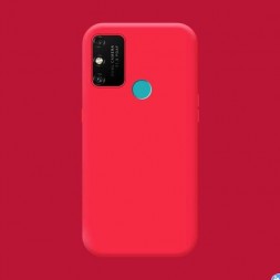 Чехол бархатный Silicone для Huawei Honor 9A, красный