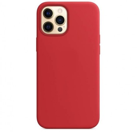 Чехол-накладка Silicone для Apple iPhone 13 Pro, красный
