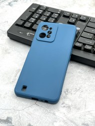 Чехол силиконовый для Realme C31, темно-синий