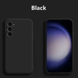 Чехол бархатный Silicone Cover для Samsung Galaxy S23, черный
