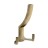 Мебельный крючок со скрытым креплением трехрожковый, античная бронза