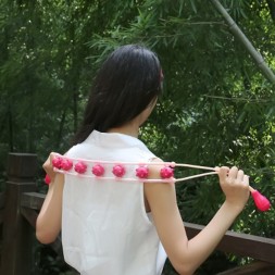 Многофункциональный роликовый массажер для шеи, плеч и талии, массажная лента для спины