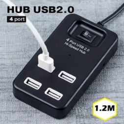 USB-разветвитель (Хаб) H1601 4USB Ports 3.0 с переключателем (Black)