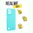 Чехол силиконовый для Realme C31, бирюзовый