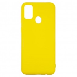 Чехол силиконовый для Samsung Galaxy M21, жёлтый