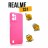 Чехол силиконовый для Realme C31, ярко-розовый