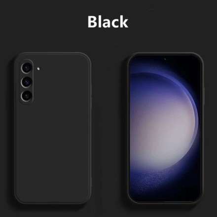 Чехол бархатный Silicone Cover для Samsung Galaxy S23 Plus, черный